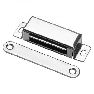 Magnétique De Porte Arrêt De 30 Kg De Traction, Solide Cabinet Aimant, Chrome Acier Inoxydable Magnétique Matériel Pour Porte Coulissante Meuble De Salle De Bain Fenêtre - Neuf
