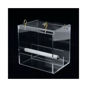 Mangeoire Pour Perroquets En Acrylique De Qualit&eacute; Sup&eacute;rieure - Automatique, Sans D&eacute;sordre, Installation Facile, Conception Claire Pour Les Petits Et Grands Oiseaux - Cadeau Parfait Pour Les Amoureux Des Oiseaux - Neuf