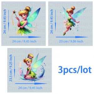 Dessin Animé Disney Fée Clochette Impression Pour Vêtements Fer Sur Patchs Applique Pour Vêtements Flex Fusible Transfert Vinyle Autocollants.Est-21adg. - Neuf