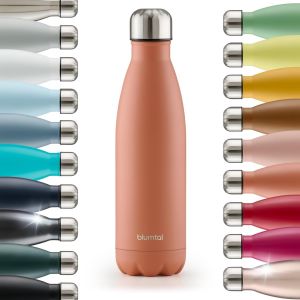Bouteille Isotherme Charles- Gourde 750 Ml - Gourde Inox Sans Bpa Froid&chaud- Thermos Isotherme En Métal- Gourde Eau- Gourde Acier Inoxydable- Bouteille Isotherme 750 Ml - Rouge Mineral - Neuf