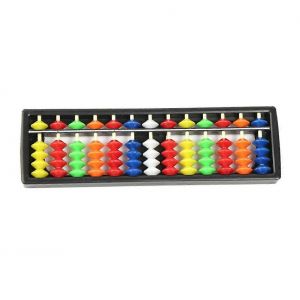 Boulier en plastique, outil d'apprentissage des mathematiques, calculatrice chinoise, outil de comptage pour enfants, outil educatif, reference parent : 5253 - Neuf