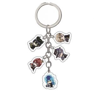 Twisted pays merveilleux Anime Cl&eacute; de la Cha&icirc;ne de la Collection de Cinq Chiffres Multicolores Sac de Charmes, de 2 pouces Unit&eacute;s - Neuf