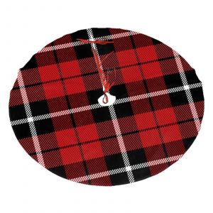 Jupe de sapin de No&euml;l &eacute;cossaise &agrave; motif tartan, douce et amusante, style ferme, 122 cm (48 pouces). - Neuf