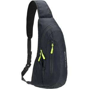 RFCBC-Saccoche Bandouliere Sac De Poitrine - Nylon Hydrofuge, Coussin En Filet En Nid D'Abeille, Poids Léger Sac De Sport Slim Bag Pour La Randonnée Voyage Vélo Promenade De Chien - Neuf