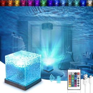 Lampe Cristal À Led Avec 16 Couleurs,4 Modes Usb Lampe En Cristal Avec Télécommande,Lampe De Table En Cristal,Lampe Nuit Tactile,Lampe De Chevet Led Rgb,Lumière D'ambiance Rechargeable Pour Chambre - Neuf