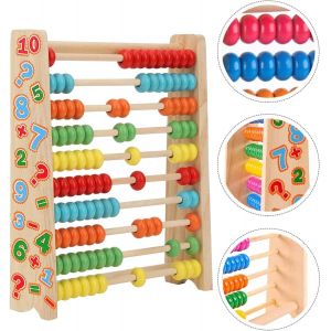Wooden Multiplication Table,Wooden Consecutive Numbers,Baby Puzzle Multiplication,Multiplication Table Toy,Wooden Multiplication Table,Wooden Toys For Learning To Count.[F48] - Neuf