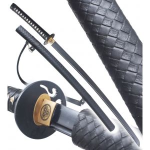 Danzan Katana Forg&eacute; Black Lotus Sabre Epee Katana - Lame Maru 1045 D&eacute;coration - Neuf