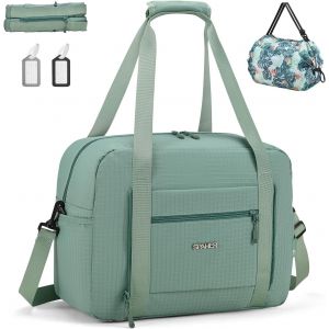 Sac de Voyage Cabine Avion Bagage Cabine 40x30x20 Wizzair Transavia Sac de Sport Weekend Maternité Piscine Femme Homme Imperméable 25L Bagage a Main avec Bandoulière Amovible Vert - Neuf