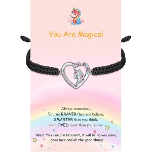 Kalanka-Bracelet Cordon Filigrane Argent 925 Infini Amour Coeur Arbre De Vie Bracelet Pour Fille Femme Ado R&eacute;glable, Anniversaire Journ&eacute;e Enfants Bijoux - Neuf