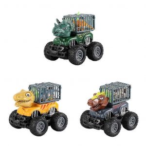 3pcs Dinosaur Transport Car Carrier Truck Engineering Truck Educational Toy For Children Collectibles Holiday Gifts - Neuf