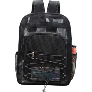 ChenQuanSarl-Sac A Dos En Maille Sac Transparent Robuste Sacs &Agrave; Dos De Voyage Femme Homme Un xe Sac &Agrave; Dos Loisirs Pour Voyage Plage Piscine De Plein Air - Neuf