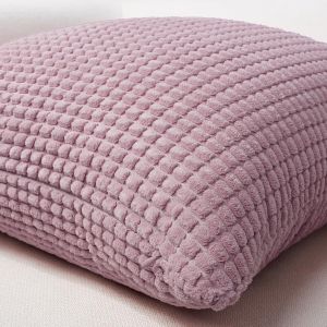 Cauc-Housse De Coussin 40x40 Cm Rose En Velours C&ocirc;tel&eacute; Lot De 2 U2013 Coussin Boh&egrave;me Doux Et F&eacute;minin Pour Chambre Fille, Salon, Canap&eacute;, Jardin, Ambiance Romantique Et Pastel - Neuf