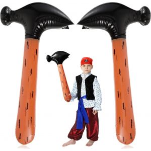 JGD-2 pi&egrave;ces, Marteau pour Enfants Grand, Marteau Gonflable, Jouet Amusant, f&ecirc;te &agrave; la Piscine, Jouet de Bain de Piscine, Accessoires de Costume Amusants pour Cosplay - Neuf