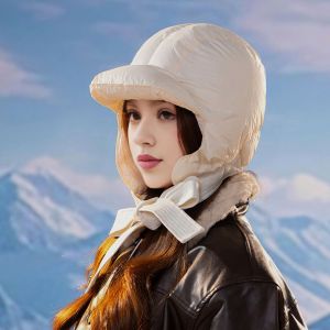 Chapeau D'hiver Pour Femme - Protection Complète - Coupe-Vent - Sangle Épaisse À Lacets - Chapeau Rembourré Lei Feng - Activités De Plein Air Par Temps Froid - Cyclisme - Casquette À Usage Quotidien-Beige - Neuf