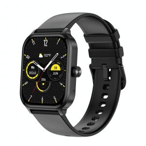 Montre Connect&eacute;e &Eacute;cran Couleur 1.93' Appels Bluetooth Sant&eacute; Or 100+ Sports Noir YONIS - Neuf