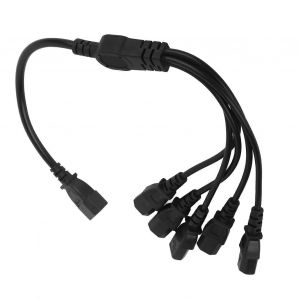 UPS PDU C14 à 5 X C13 Câble d'adaptateur secteur mâle à femelle 10A 250V Y Câble adaptateur secteur répartiteur 1,6 pi - Neuf