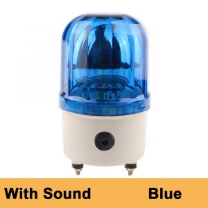 Balise Rotative,Buzzer D'avertissement Lte-1101j/No,Lampe D'alarme Stroboscopique Sonore,Dc12v24v Ac220v,Jaune,Bleu,Rouge,Vert,Indicateur Lumineux - Type Bleu With Sound-Dc12v - Neuf