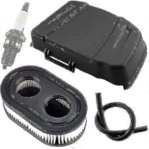 594575 Kit de couvercle de filtre à airCouvercle de filtre à air avec bougie d'allumage Kit de conduite de carburant de remplacement pour Briggs Stratton 798452 650exi 675exi 67 SZRH A-F - Neuf