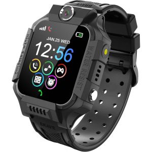 Montre Intelligente Pour Enfants, Montre De Jeu Avec Appareil Photo Sos Mode Silencieux Réveil Appels Lecteur De Musique Montre Connectée Enfant 4-12 Ans Fille Garçon Anniversaire Cadeau - Neuf