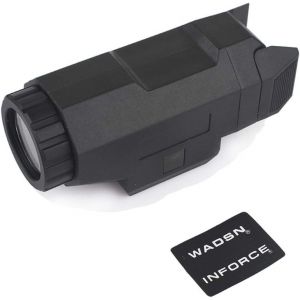 Apl Lumière De Pistolet Lampe Torche En Nylon Airsoft Torche Constante De 400 Lumens Avec Stroboscope Blanc Pour Rail De Pistolet Et Rail Picatinny De 20 Mm (Bk) - Neuf