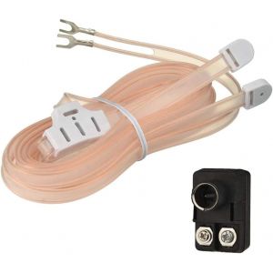 VornixorSarlshop-Antenne Radio FM Int&eacute;rieure Formation en T de C&acirc;ble F M&acirc;le Dip&ocirc;le FM 75/300 Ohm Transformateur Balun Compatible avec Amplifiee St&eacute;r&eacute;o Chaine HiFi Tuner FM Sistema Audio - Neuf