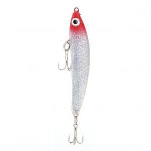 Lot De 2 Leurres De Peche Realistes En Forme De T, Leurres Durs, Accessoires De Peche (Rouge Et Gris) - Neuf