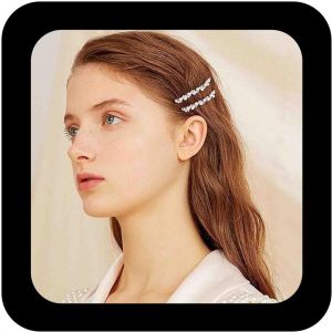 Kal-Barrette Pour Cheveux Mariage Cristal Perlé Barrette Pour Cheveux Strass Perlé Barrette Cheveux Mariage Or Perlé Barrette Accessoires Pour Cheveux De Mariage Pour Femmes Et Filles 2pcs(Gold) - Neuf