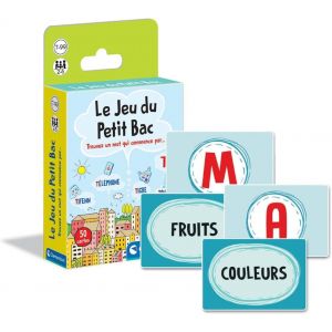 Chenquansarl-Le Jeu Du Petit Bac ¿ Jeu De Cartes Éducatif Et Rapide Pour Enfants 7 Ans+ | Développement Du Vocabulaire | Activité Linguistique Famille & École | Format Compact Transportable - Neuf