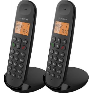 Iloa 250 T&eacute;l&eacute;phone Fixe Sans Fil Sans R&eacute;pondeur - Duo - T&eacute;l&eacute;phones Analogiques Et Dect - Noir - Neuf