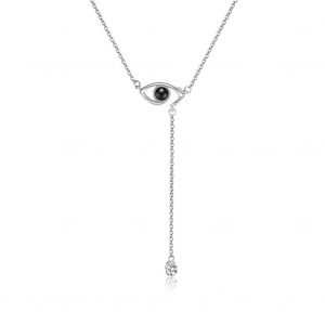 Collier Tendance En Cuivre Et Argent Avec Strass Pour Femme Et Fille - Neuf