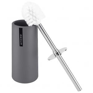 Ensemble de brosse et de support de toilette en acier inoxydable avec nettoyant pour autolaveuse à poignée amélioré - Neuf