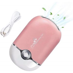 KALANKA-Ventilateur de cils, Ventilateur Cils Extension, Ventilateur usb, Mini Ventilateur Portable, Ventilateur de poche, Ventilateur tour de cou - Neuf