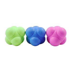 Lot De 3 Balles De R&eacute;action En Mousse Haute Densit&eacute; Pour L'agilit&eacute;, L'entra&icirc;nement Des R&eacute;flexes Et La Coordination - Rebond Impr&eacute;visible Et Adh&eacute;rence Textur&eacute;e - Neuf