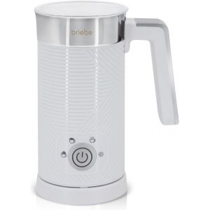 LETNERNY-Elegance Mousseur À Lait Électrique, Réchauffeur 4 En 1, Mousseur Froid/Chauffant 130Ml Pour Café Latte, Cappuccino, Macchiato, Lait Chaud 300Ml, Milk Frother Sans Bpa, 500W, Design Blanc - Neuf