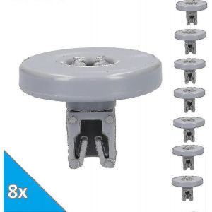8x Panier inf&eacute;rieur pour lave-vaisselle Roulette Convient pour Aeg Electrolux 50286965004 502869500/4 A - Neuf