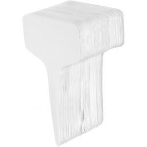 Lot De 100 Étiquettes En Plastique En Forme De T Pour Plantes - Neuf