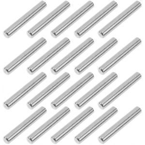 20 pi&egrave;ces M6 Cylindre Goupilles Support d'&eacute;tag&egrave;re en acier inoxydable Argent avec 40 mm de longueur comme fixinf-f - Neuf