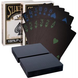 MDY-Jeux De Cartes À Jouer Cartes Poker Plastique 54 - Imperméables Et Durables - pour Soirées Et Magie - Neuf