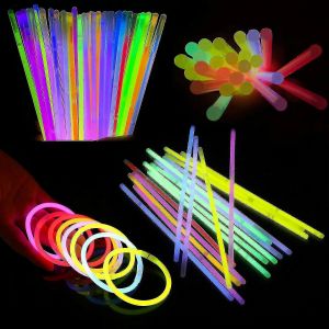 10300pcs Glow Sticks Bracelets Colliers Neon Couleurs Party Favors Rave Disc - Neuf
