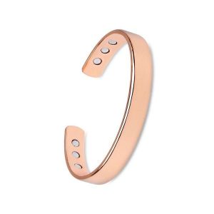 Bracelet Magn&eacute;tique En Cuivre Dans La Bo&icirc;te De Cadeau Pour Les Hommes Et Les Femmes - Pur Cuivre Et 6 Aimants - Neuf