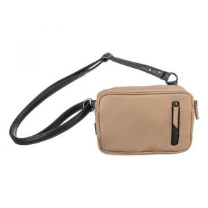 Sac &Agrave; Bandouli&egrave;re Pour Promenades - Trixie - Cappuccino - Distributeur De Sacs &Agrave; D&eacute;jections Int&eacute;gr&eacute; - Neuf