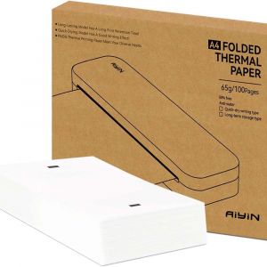 Papier Thermique A4 &agrave; S&eacute;chage Rapide - 210mm x 297mm - 100 Feuilles Pli&eacute;es Format US Letter - Neuf