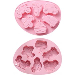 Kalanka-Lot De 2 Moules En Silicone 3d En Forme De V&eacute;hicules En Forme De Voilier, Camion, Voiture, Pour Savon, Porte-Cl&eacute;s, Projets De D&eacute;coration-Kalanka - Neuf