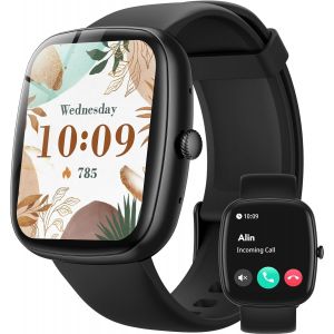 Montre Connect&eacute;e Homme Femme Avec Appels Bluetooth, 1,83"" Smartwatch Avec 100+ Sportifs, Imc Indice, Fr&eacute;quence Cardiaque, Sommeil, Spo2, Montre Sport &Eacute;tanche Ip68 Pour Android Ios,[MON8300784] - Neuf