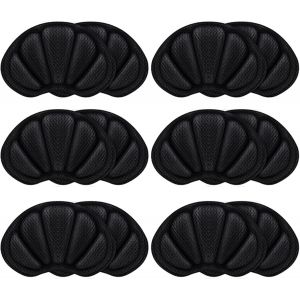 Kalanka-Lot De 6 Paires Coussinets, Protection Chaussure Homme Et Femme, Inserts De Talons, &Eacute;pais, Autocollants, Pour L'arri&egrave;re Du Talon, Chaussure Trop Grande (Noir) - Neuf