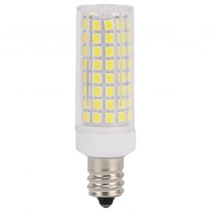 HJLIAN Ampoule LED E17 1000 lm 102 LED a intensite variable pour lustre, plafonnier, applique murale, 220 V, 12 W, blanc froid - Neuf