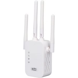 lbgwp60-Extension Wifi, Amplificateur De Signal 300 Mbps Avec 4 Antennes Répéteur Internet Couverture Complète À 360° Avec Port Ethernet (Pr Ue) - Neuf
