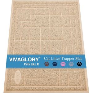 Shiliu-Tapis Pour Bac À Litière, Tapis Durable Pour Litière, Chiens Et Petits Animaux, Sécuritaire Et Non Toxique, 60×43 Cm, Beige[2 - Neuf