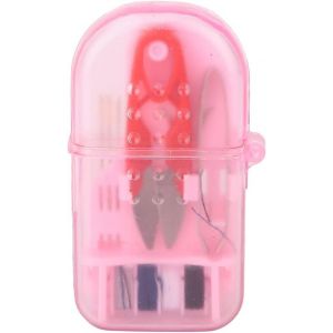 Kits De Couture Roses, Petit Kit De Couture, Kit De Couture De Voyage, Mini Kit De Couture Avec Boîte De Rangement, Ciseaux, Fil, Pince À Épiler, Aiguilles À Coudre - Neuf