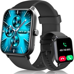 Montre Connectée Femme Homme Avec Alexa Intégré,1,8"" Smartwatch Avec Appel Bluetooth,Podometre/Fréquence Cardiaque/Sommeil/Spo2,100+ Modes Sportifs,Montre Intelligente Pour Android Ios - Neuf
